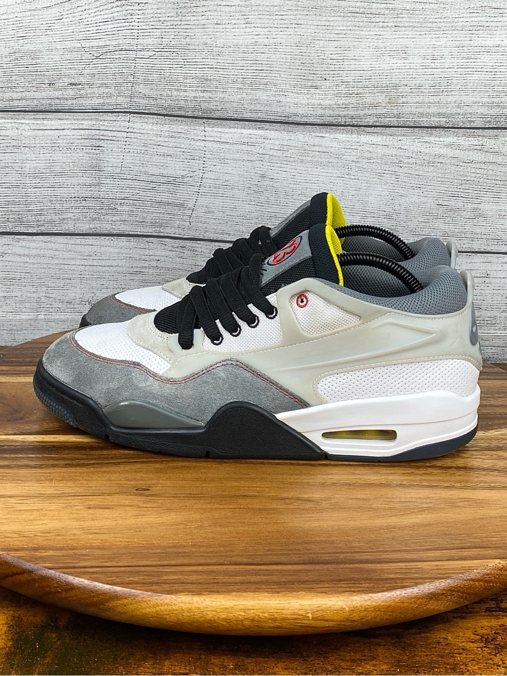 Jordan 4 RM Premium Motorsports White Black Grey Shoes IB8052-100 Men’s Size 9.5